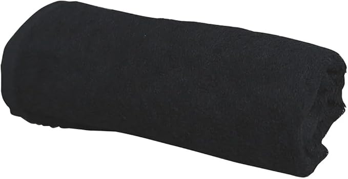 ForPro Premium Bleach Tough Salon Towels, Black, 100% Cotton, Bleach-Proof Towels, Stain Resistant, 16” W x 27” L, 12-Count