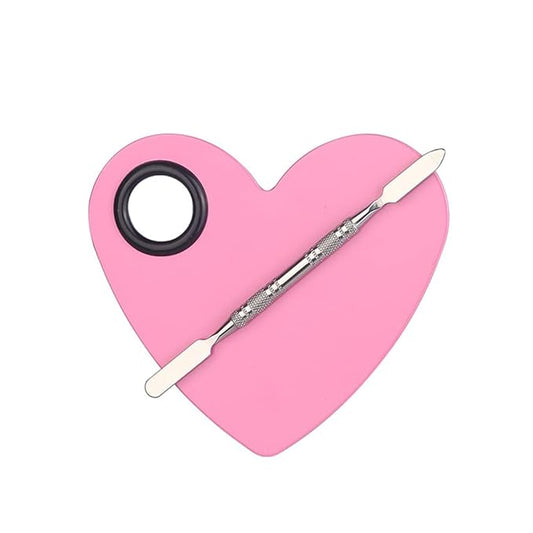 1 Set Heart Stainless Steel Cosmetic Makeup Palette