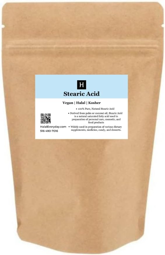 Stearic Acid 16 Oz (Triple Pressed) - Food 16 Oz