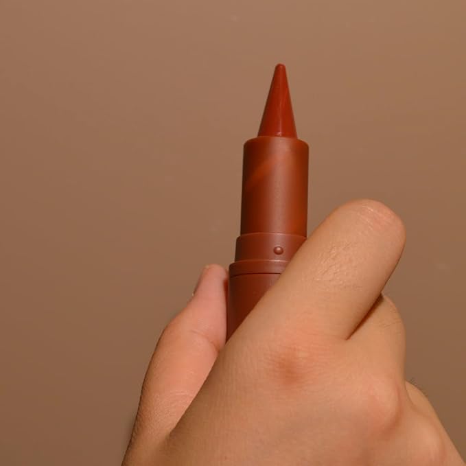 2-in-1 Gradient Lip Liner and Lipstick Lip Combo Set - Achieve Flawless Contour and Gradual Ombre Effect with Easy-to-Use Crayon Form and Cone Tip (08# Dark, 1 Count (Pack of 1))