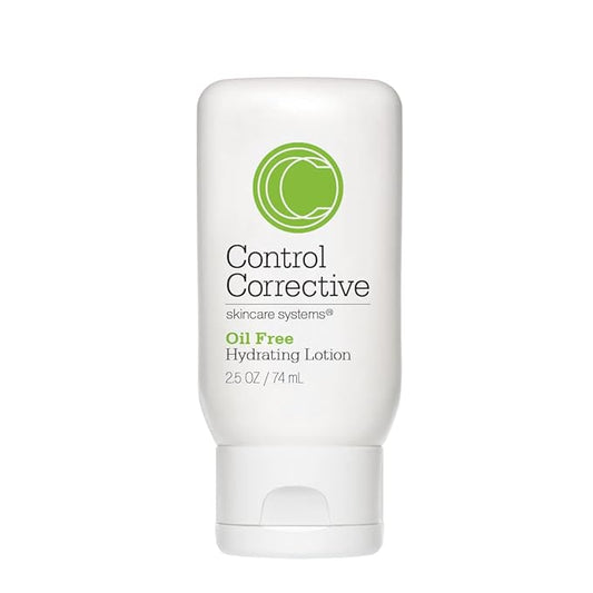 CONTROL CORRECTIVE Oil Free Hydrating Lotion, 2.5 Oz - Lightweight, Silky, Non-Comedogenic, Oil-Free, Facial Moisturizer, Leaves Skin Hydrated And Glowing, Calms, Purifies, Tones, Repairs, Balances
