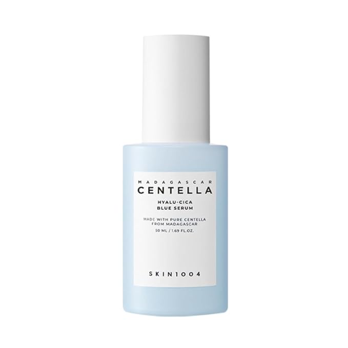 SKIN1004 Hyalu-CICA Blue Serum 1.69 fl.oz, 50ml, 5 Layer Hyaluronic Acid Cica Niacinamide, Hydrating and Refreshing Multi-Care Solutions