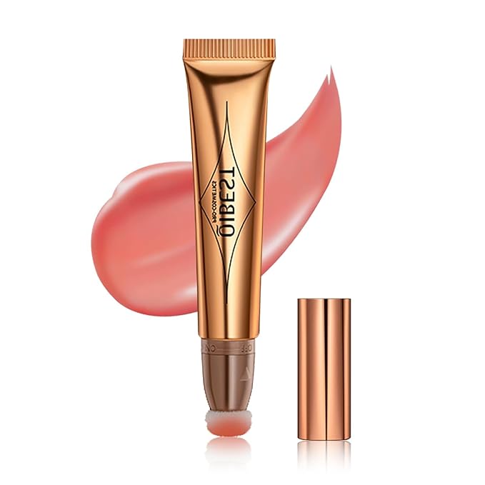 Blush Beauty Wand, Liquid Face Blush with Cushion Cruelty-free(Peach Pink)