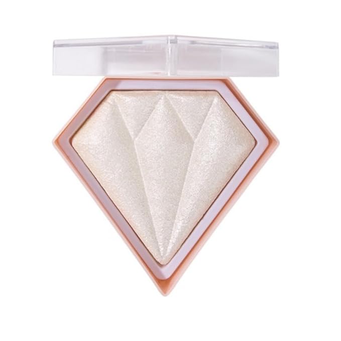 White Highlighter Makeup Palette, Face Highlighter Palette Glitter Maquillaje (01)