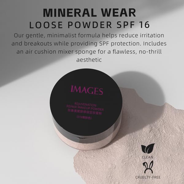 Loose Face Powder, Oil Control Minimizes Pores and (Tender complexion) 15g