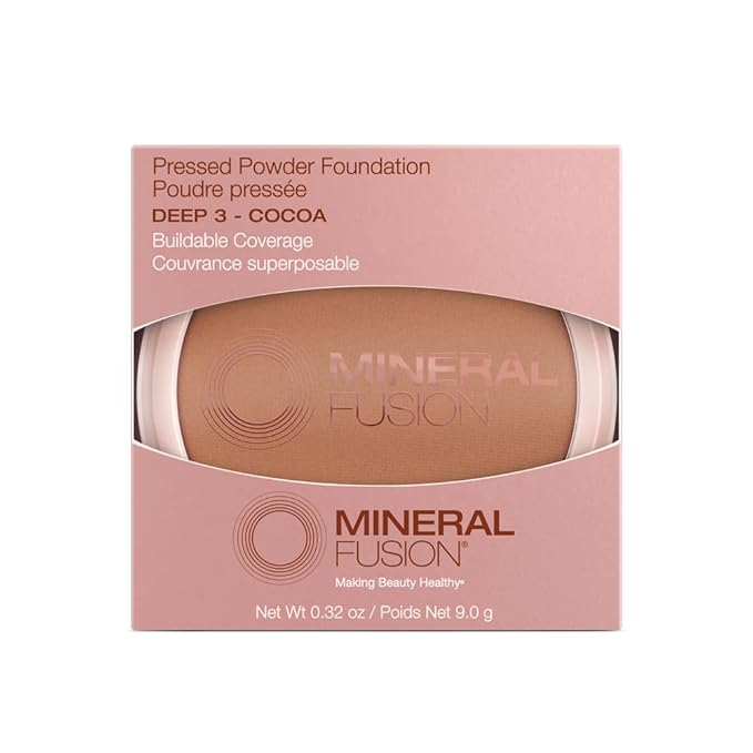 Mineral Fusion Deep 3 Makeup Pressed Powder Foundation By Mineral Fusion, 0.32 oz (Pack of 3)