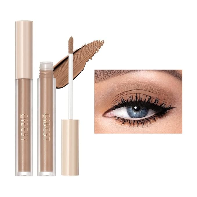 Matte Eyeshadow liquid Long Lasting High-pigmented Eye shadow Gel Eye Makeup (Matte Brown)