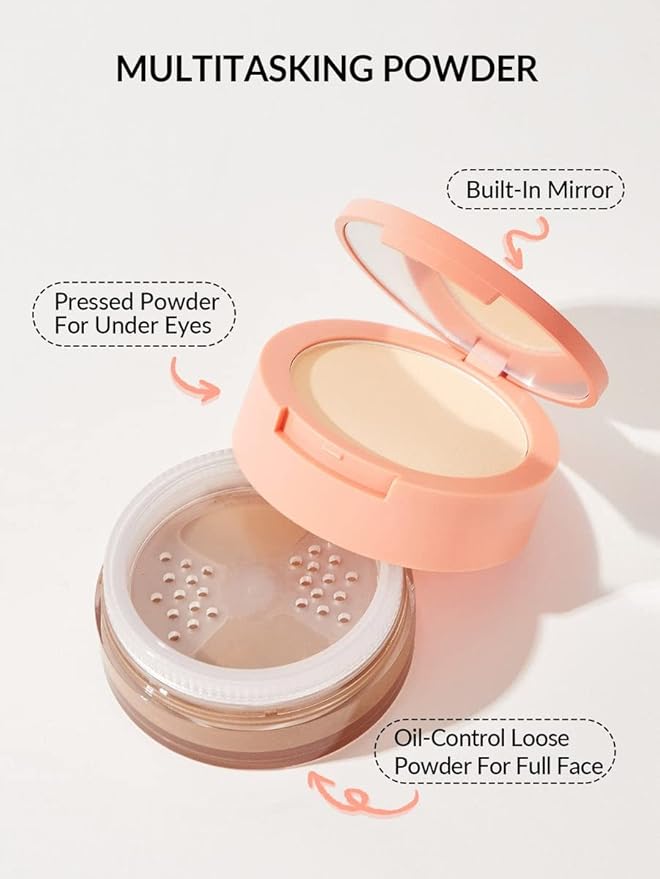 SHEGLAM Insta-Ready Face Powder Loose Under Eye Setting Smooth Sand