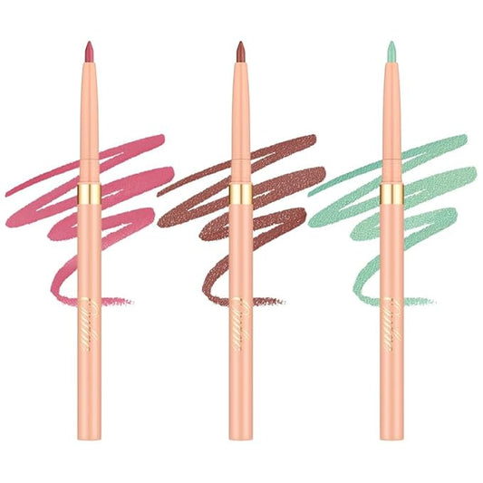 Oulac Waterproof Lipliner Pencil Set - Smooth and Creamy, Retractable Lip Makeup for Precision Application, Vegan & Cruelty-Free