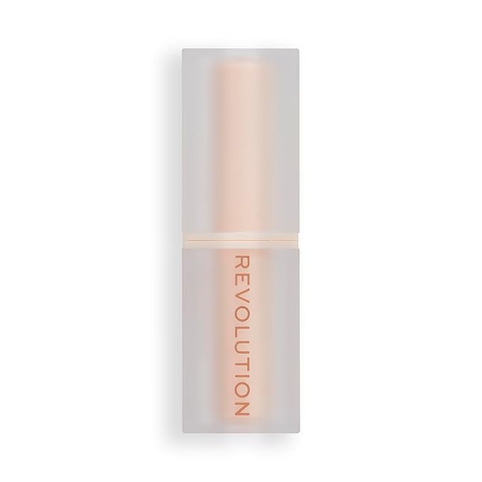Revolution, Lip Allure Soft Satin Lipstick, Highly Pigmented & Smudge Proof, Long Lasting Creamy Satin Finish, Contains Vitamin E, Chauffeur Nude, 0.11 oz