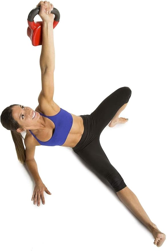 GoFit Premium Vinyl Dipped Kettle Bell with Introductory