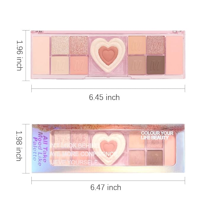 12 Colors Nude White Orange Matte Shimmer Eyeshadow