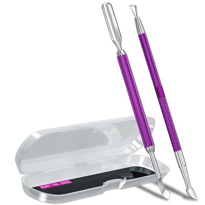 2PCS Metal Deep Purple Cuticle