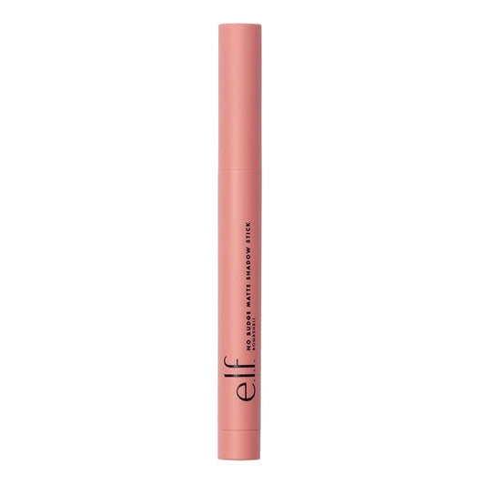 e.l.f. No Budge Matte Shadow Stick, One-Swipe Cream Eyeshadow Stick, Long-Wear & Crease Resistant, Matte Finish, Bombshell