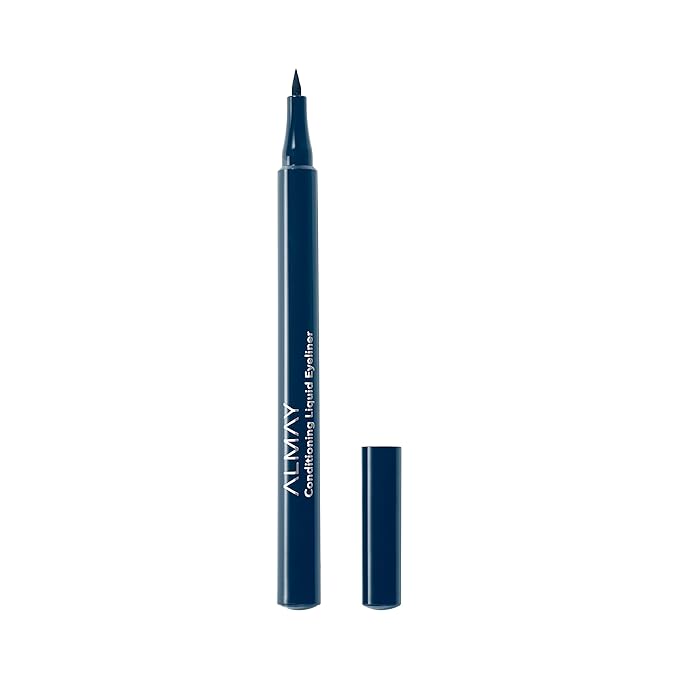 Almay Conditioning Liquid Eyeliner, Longwearing, Waterproof, Hydrating, 30 Navy, 0.03 fl oz.