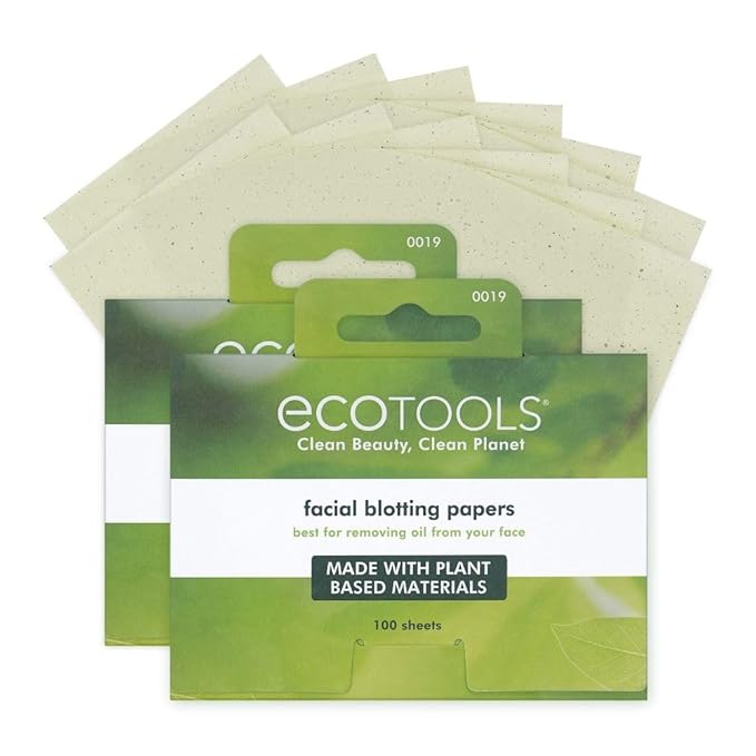 EcoTools Natural Oil Absorbing Facial Blotting Papers, Plant-Based Sheet Count