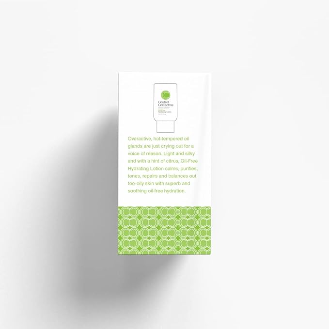 CONTROL CORRECTIVE Oil Free Hydrating Lotion, 2.5 Oz - Lightweight, Silky, Non-Comedogenic, Oil-Free, Facial Moisturizer, Leaves Skin Hydrated And Glowing, Calms, Purifies, Tones, Repairs, Balances