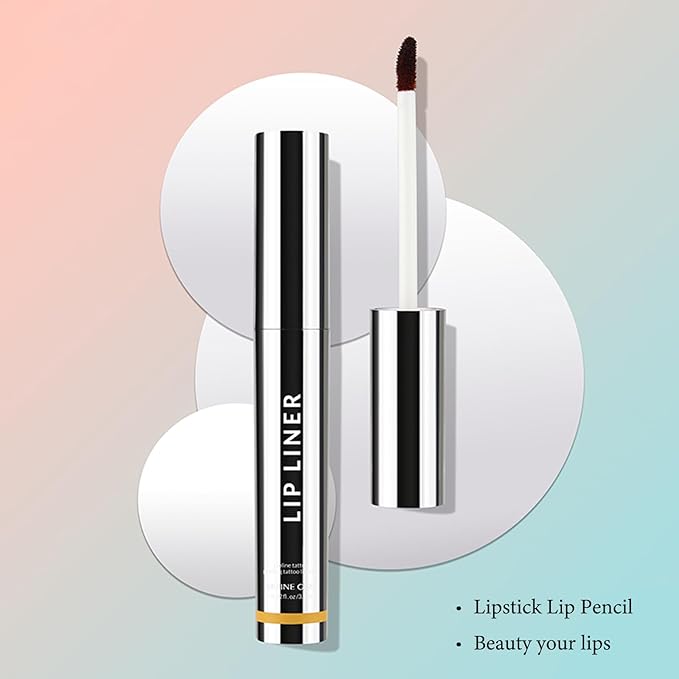 Peel Off Lip Liner Stain Velvet Tint – Long-Lasting, Moisturizing, Non-Sticky Matte Lip Lacquer, Highly Pigmented, Smudge-Proof Liquid Lipstick Makeup (light brown)