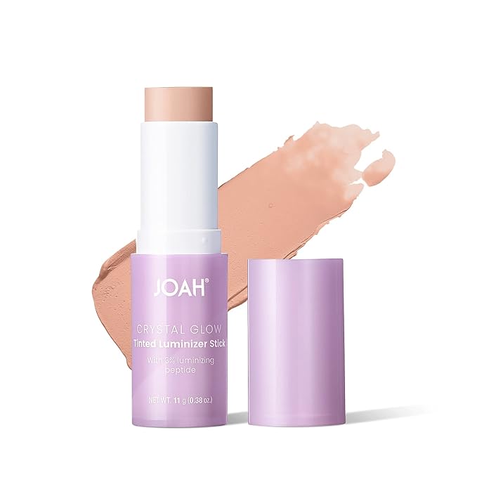 JOAH Crystal Glow Tinted Luminizer Stick, Multitasking Korean Warm Undertones