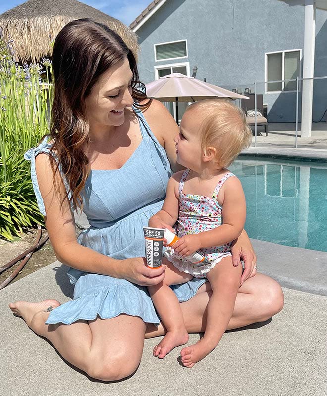 Thinksport Mineral Sunscreen, SPF 50 Clear Zinc Oxide Sunscreen, 3 Fl Oz, Natural, Water Resistant, Reef Safe, Broad Spectrum UVA/UVB Sun Screen for Sun Protection, Travel Size