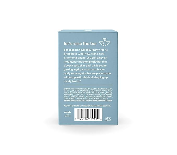 Method Bar Soap, Sea + Surf, Plastic Free, 2 bars, 5oz each