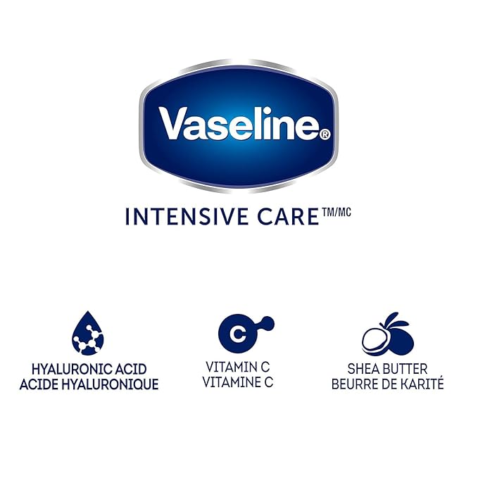 Vaseline Lotion, Intensive Care Nourishing Moisture 2-Pack – Moisturizer with Oat Extract + Ultra-Hydrating Lipids for Healing Extremely Dry Skin, 3.4 Oz Ea