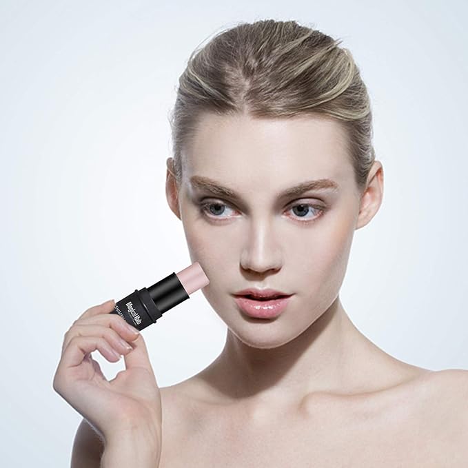 Magical Halo Stick,2Colors Magical Halo Highlighter Stick Powder Makeup Cosmetic(01#)