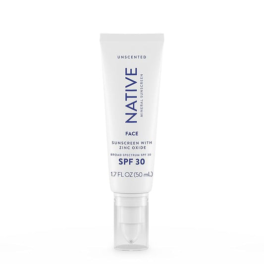 Unscented Mineral Face Lotion - SPF 30-1.7 fl oz