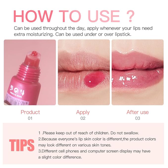 5 Colors Lip Balm Butter,Hydrating Lip Gloss Set,Plumping Lip Glow Oil,Nourishing Lip Care Repair Lip Mask with Natural Ingredients Olive Butter Jelly Liquid Lipstick For Women And Girls