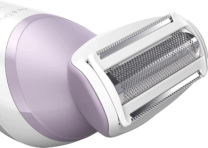 Philips Beauty Lady Electric Shaver Series 6000, Cordless with 4 Accessories, BRL136/00, White
