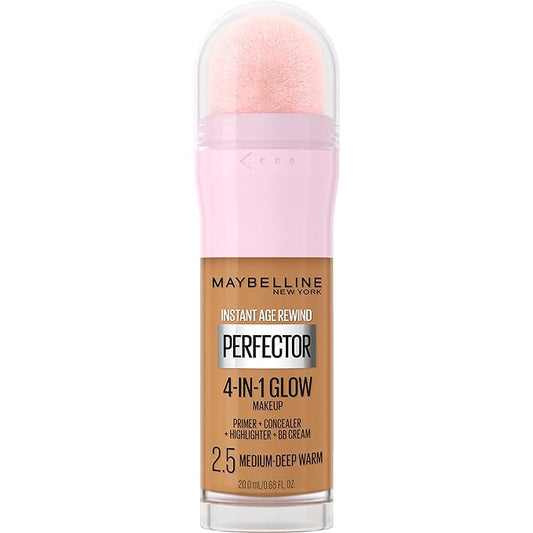Maybelline New York Instant Age Rewind Instant Perfector 4-In-1 Glow Makeup, Medium/Deep Warm