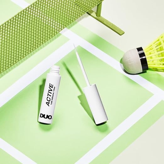 DUO Active Clear Lash Adhesive for Strip Lashes – Long-Lasting, Water-Resistant Eyelash Glue, 0.16 oz, 2 Pack