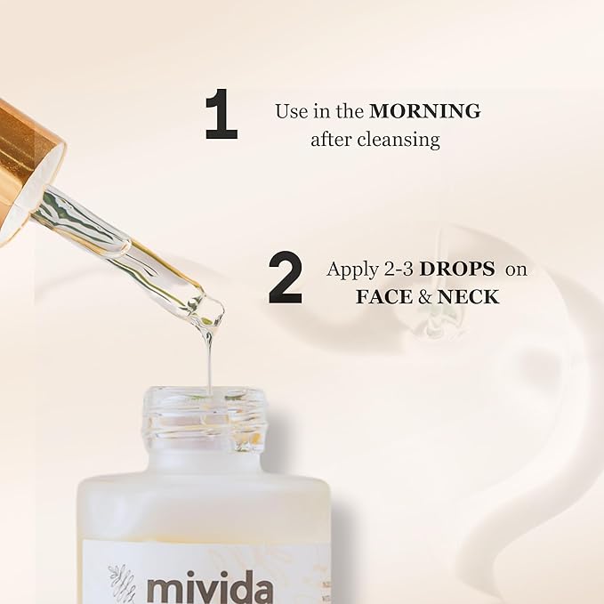 Premium 20% Vitamin C Facial Serum Plus Hyaluronic Acid+Ferulic Acid+Vitamin E | Anti Aging & Anti-Wrinkle Brightening Serum For Face | Lightweight Maximum Strength Formula 1 fl oz