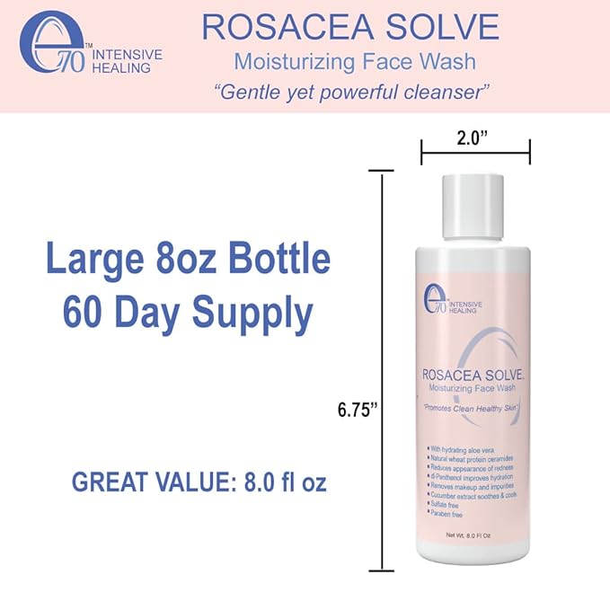 Rosacea solve moisturizing face wash