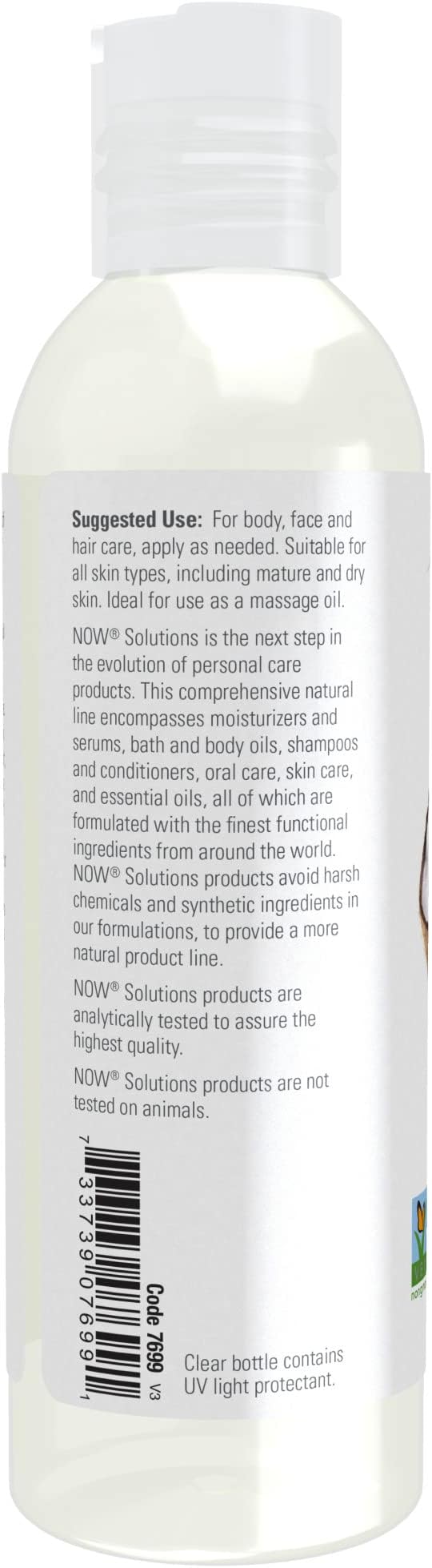 NOW Solutions, Liquid Coconut Oil, Light and Nourishing, Promotes Healthy-Looking Skin and Hair, 4-Ounce (Pack of 2)