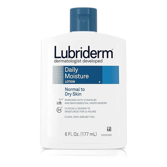 Lubriderm Daily Moisture Lotion, Normal to Dry Skin,6 Fl Oz (Pack of 2)
