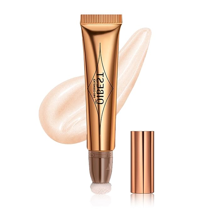 Highlighter Beauty Wand, Cream Liquid Highlighter Makeup Stick, Cruelty-free(Pearl White)