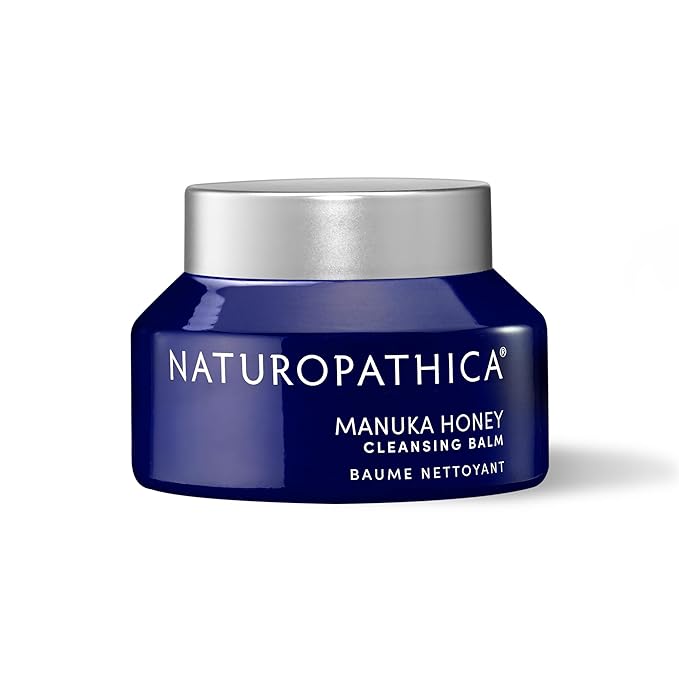 Naturopathica Manuka Honey Cleansing Balm, Makeup Removing Facial Cleanser, Gentle and Hydrating Face Wash for All Skin Types, 2.8 fl oz