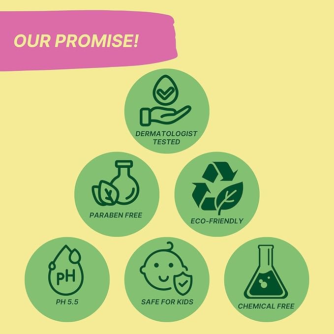 Kids Multivitamin Face Wash - Natural, Non-Toxic 100ml, Organic Watermelon for Normal, Gentle Sensitive & Dry Skin Types - Tear, Paraben, SLS Free, Pack of 1