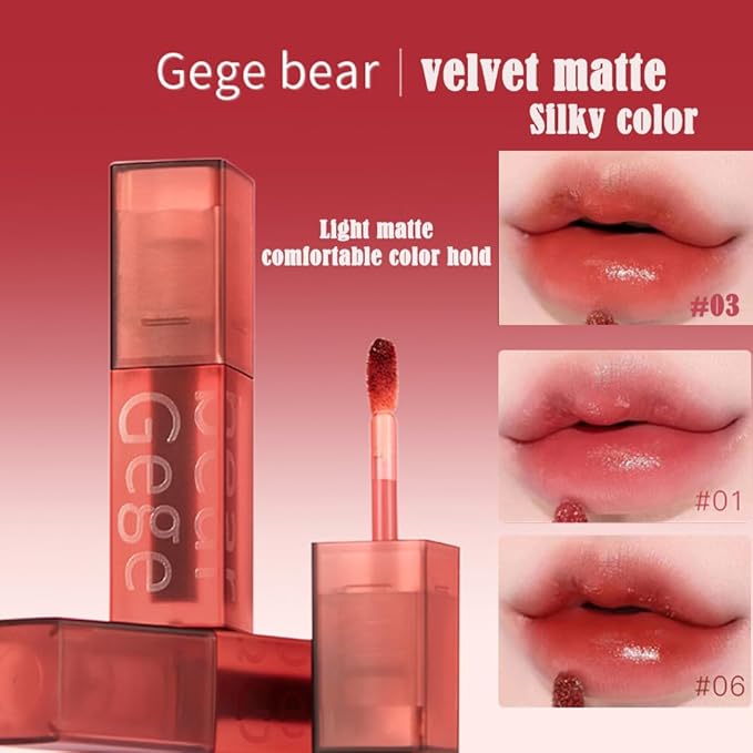 Smooth Luster Lip Glaze, Lightweight Moisturizing,High Impact Lip Color, Full Coverage Lip Makeup, Long Lasting Waterproof Moisturizer Lip Glaze (Caramel Brown Persimmon)