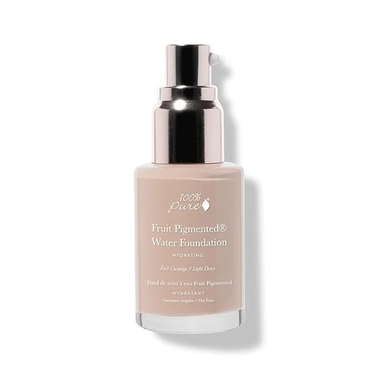 100% PURE Water Foundation Full Coverage Hydrating Makeup, Fl Oz