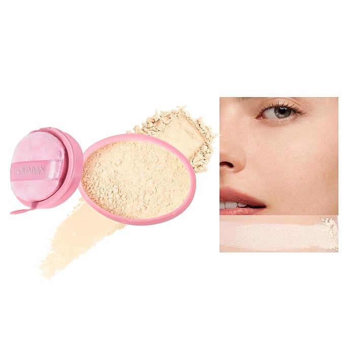 Loose Face Powder Setting Powder Makeup 0. (V04)With Powder Puff 67oz