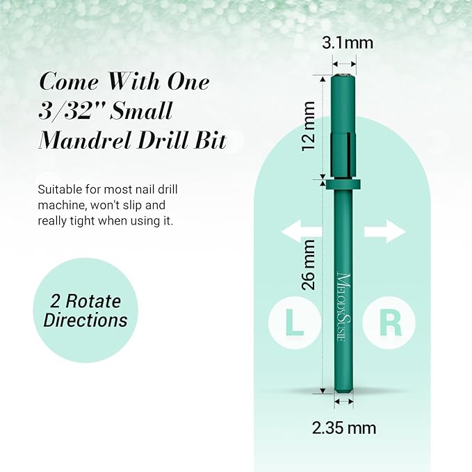 Melodysusie 50 pcs nail drill
