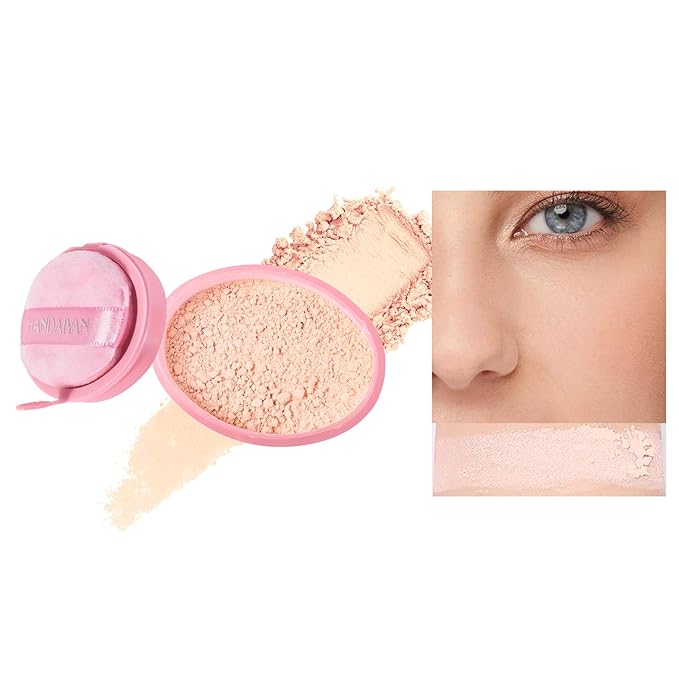 Loose Face Powder Setting Powder Makeup 0. (V02)With Powder Puff 67oz