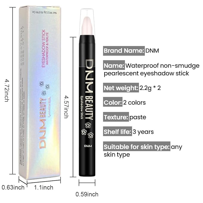 evpct 2Pcs Cream Eyeshadow Sticks Set for Eyes Waterproof, Sand Rose Shimmer Desert Matte Eye shadow Stick Pencil Pen Bulk sombras en crema para ojos 27+28