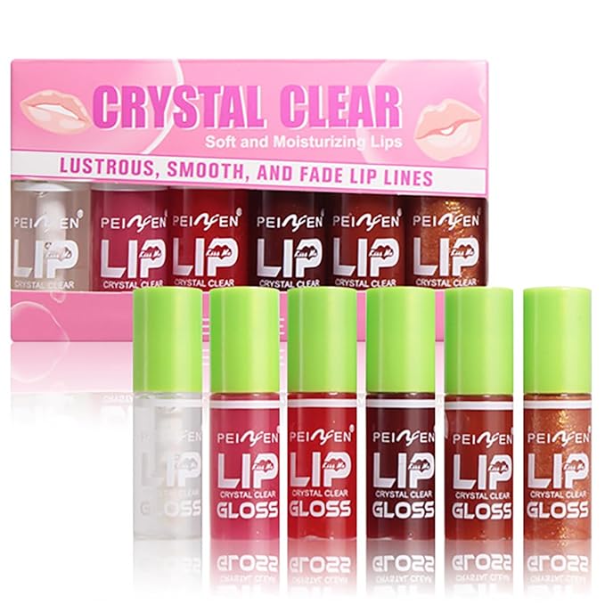6 Color Lip Oil, Big Brush Head Hydrating Big