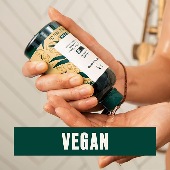 The Body Shop Ginger Scalp Care Shampoo – For Dry, Flaky Scalp – With Vegan Silk Protein – 250ml