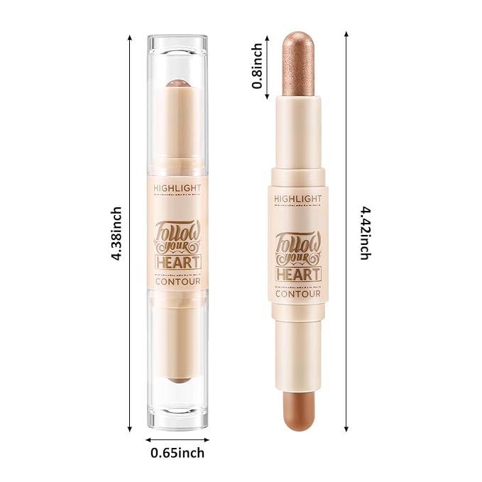 Boobeen 2 in 1 Contour Stick, Cream Bronzer the Body