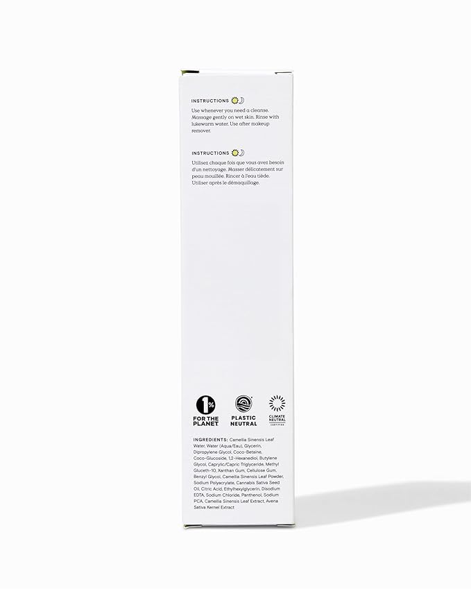 KraveBeauty Matcha Hemp Hydrating Cleanser, Non-Stripping