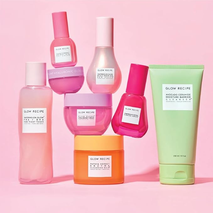 Glow Recipe Papaya Enzyme Cleansing Balm Makeup Remover - Gentle Exfoliator, Makeup Melting Balm & Face Cleanser for Women - Exfoliating Face Wash to Even Skin Tone & Lock-in Facial Hydration (3.38oz)